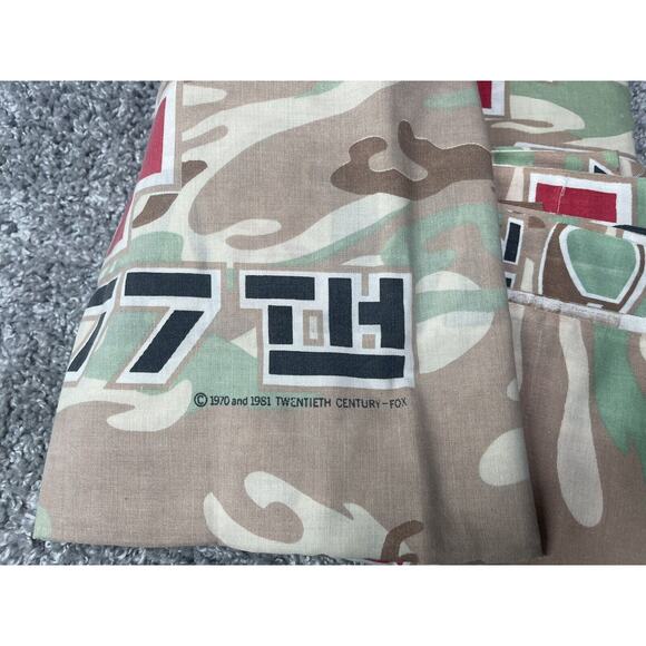 Vintage Mash Tv Shows Twin Fitted and Flat Sheets Pillowcase Set Bed Decor - Picture 8 of 9